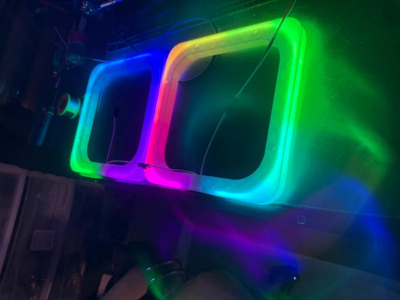 8" SMART LED RGB SUB RING LIGHTS